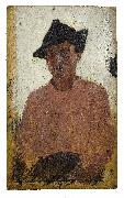 Henry Scott Tuke Italian man with hat Spain oil painting artist